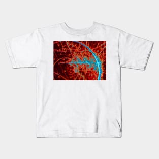 Particle tracks (A138/0009) Kids T-Shirt